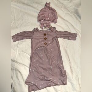 Caden Lane dusty pink gown